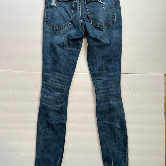 Mudd FLX Stretch High Rise Ankle Distressed Jegging Jean Women Size 0 - Picture 6 of 12